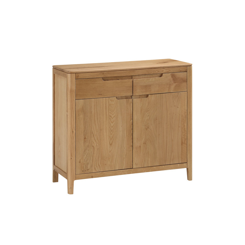 Remi 90cm Solid Wood Sideboard, Oak