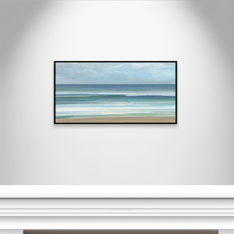 «Gentle Waves I» par Sally Swatland, Espresso, H 25,5 po x l 49,5 po