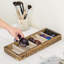 Wood 7 Compartment Makeup Organiser