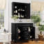 Meuble-lavabo 36 po avec lavabo supérieur et armoire à miroir