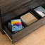 Armoire 6 chambres de qualité fiable en papier importé gris foncé pour plus de durabilité