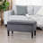 32" Upholstered Storage Ottoman Bench With Corduroy Fabric-988864858