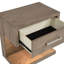 Table de chevet 1 tiroir Barley Brown avec éclairage DEL et tablette de rangement | Idée de cadeau