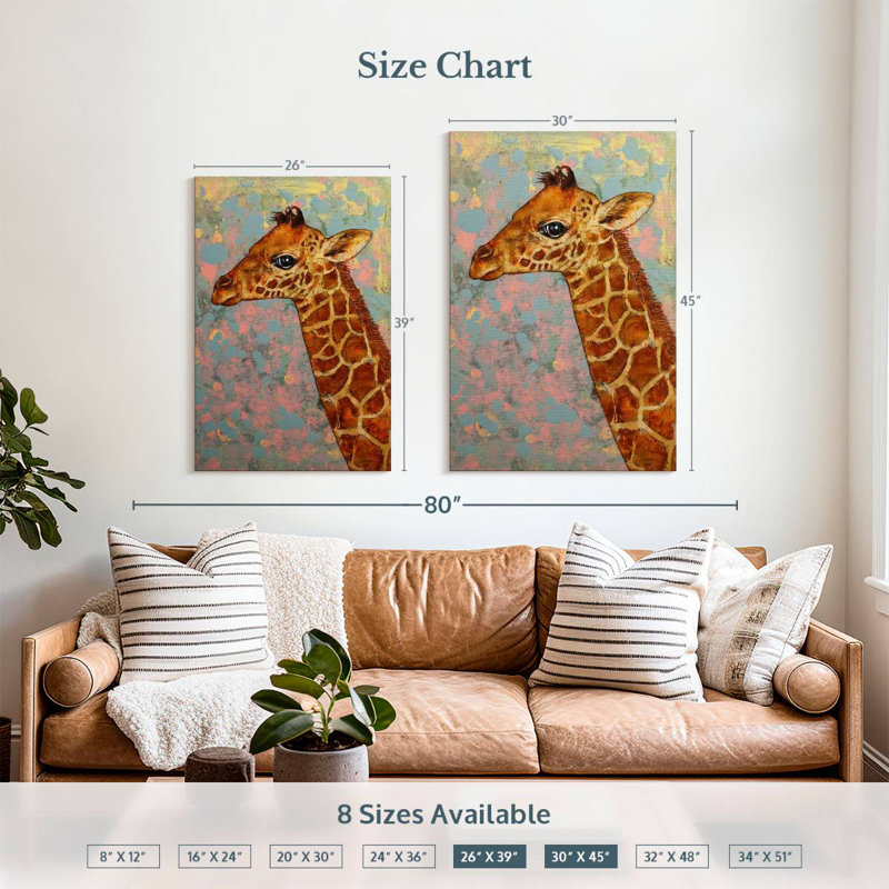 Bébé girafe Brampt, H 45 po x l 30 po