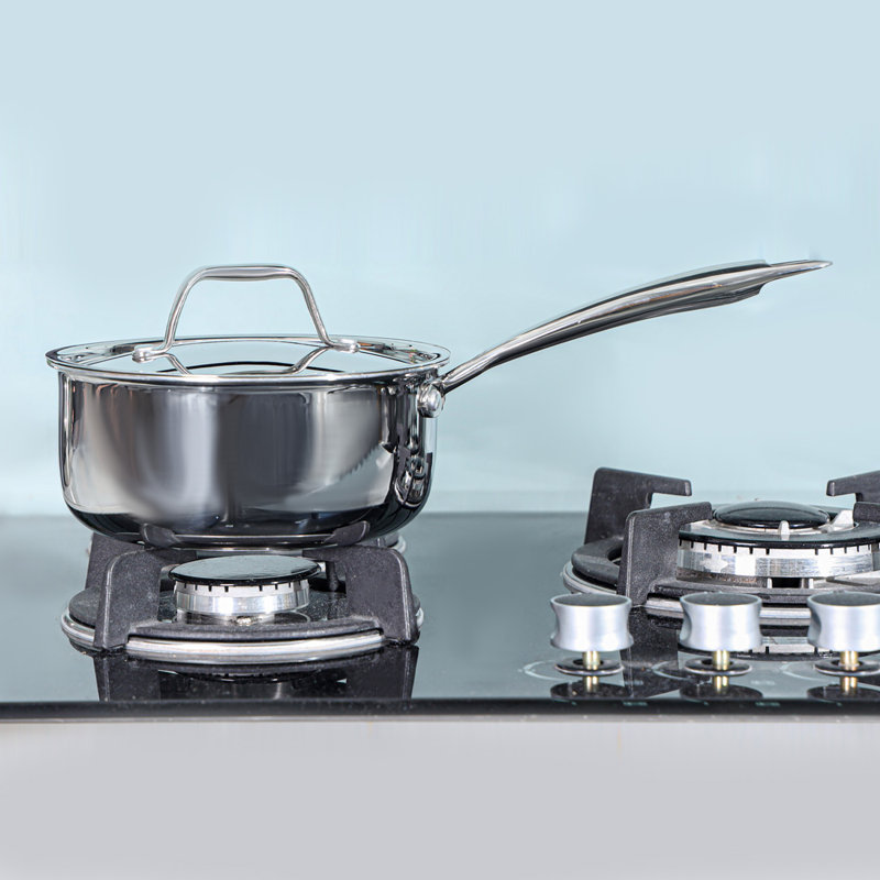 Royalford 16Cm Stainless Steel Saucepan With Lid, Induction Safe Cooking , 2.2L