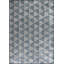Rapture Silver/Blue Geometric Luxury Area Rug-68901007