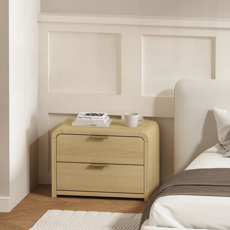 Table de chevet moderne pour chambre à coucher, salon, Chêne