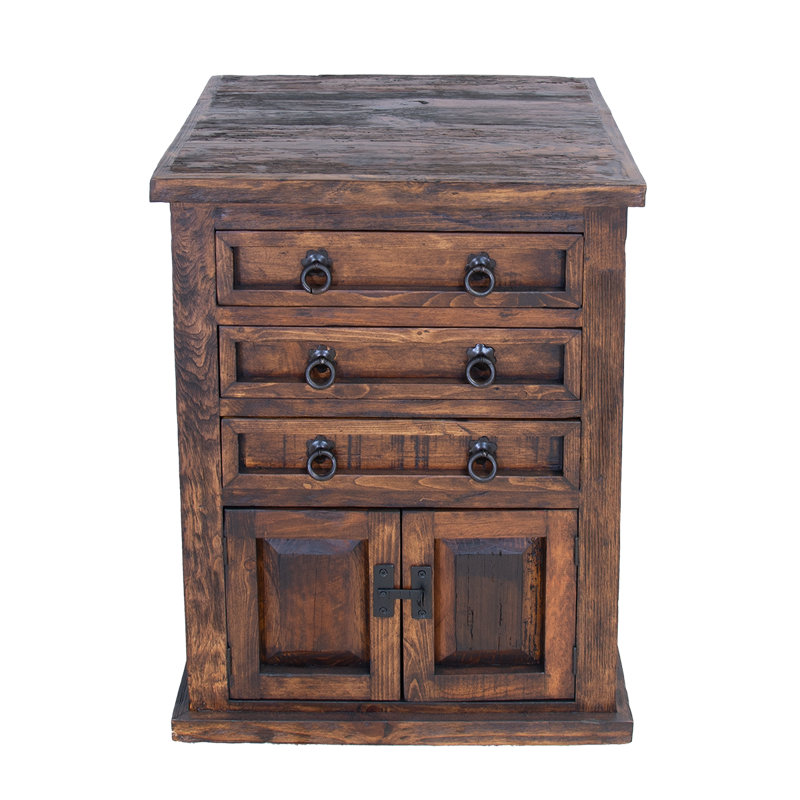 Table de chevet en bois récupéré Prarie Dawn