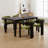 Wooden Upholstered Barrel Dining Chairs-1288181014