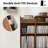 Meher 45'' W Record Player Stand with Charging Station and Media Shelves-352173031