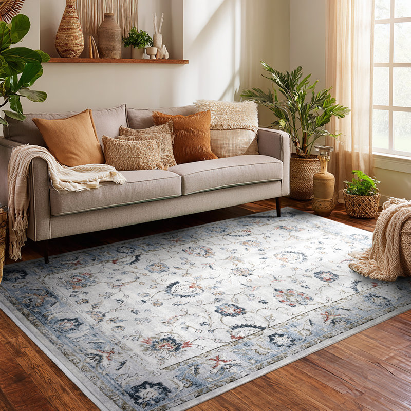 Tapis ivoire Elysium, Rectangle 5 pi 3 po x 7 pi 3 po