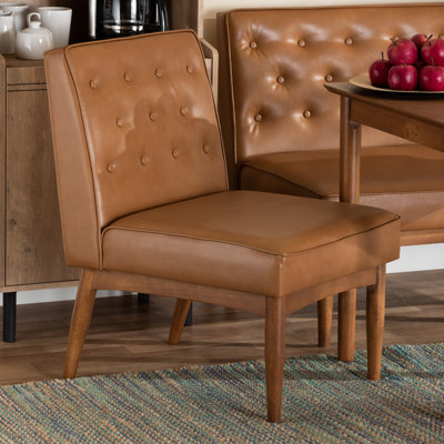 Cherianne Tufted Upholstered Side chair by Wade Logan