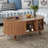 Coffee Table With Charging Station,Sliding Tambour Door & Storage-1705520982