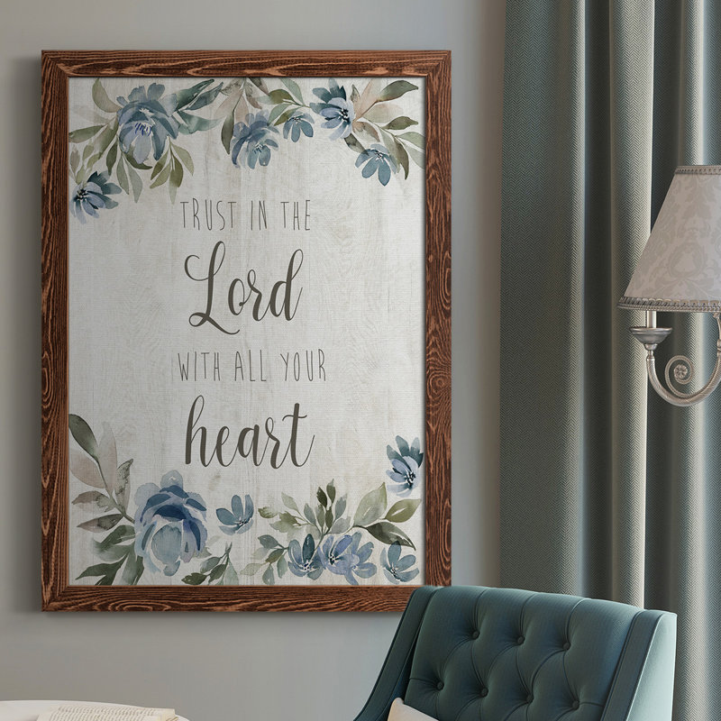 Trust in the Lord - Reproduction de photo sur toile, H 37,5 po x l 27,5 po x P 1 po, Érable