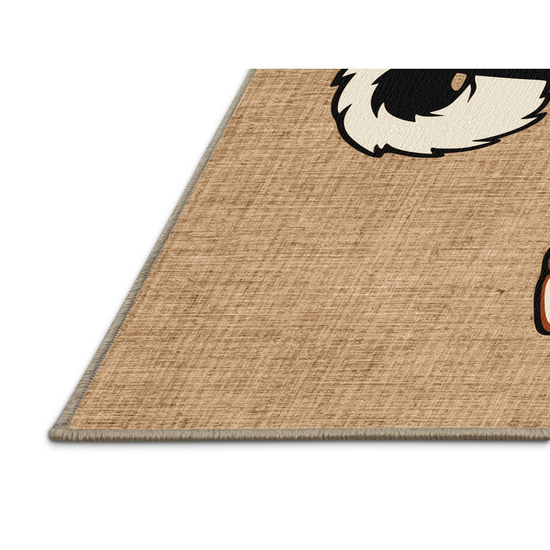 Washable Akita Dogs Area Rug, Rectangle 8' x 10'