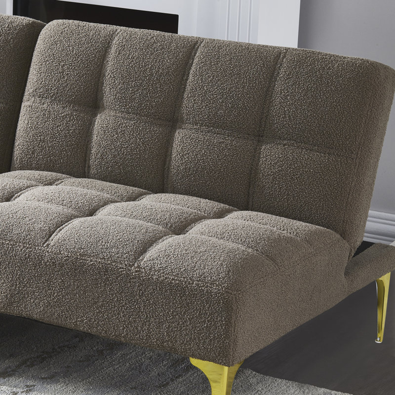 Tissu de peluche canapé-lit Modern Modern, Taupe