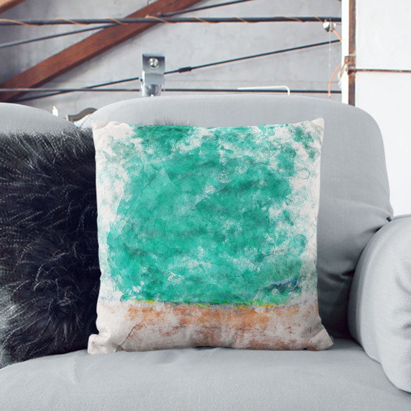 Abstract Square Throw Cushion, 55cm H x 55cm W x 20cm D