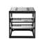 Support réseau 10u à cadre ouvert, profondeur de 23 po, conception qui maximise l'espace, à fixer au mur ou au sol, pour une utilisation en classe pratique, configuration