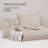 7 PCS Queen Comforter Set Beige-128367436