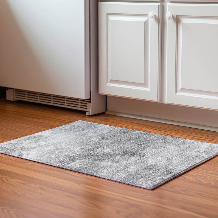 Premium Machine Washable Cerrito AMF590 Silver Rug