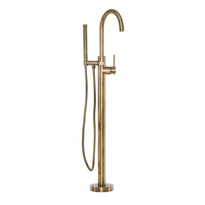 Priya Free Standing Exposed Tub and Hand Shower Set