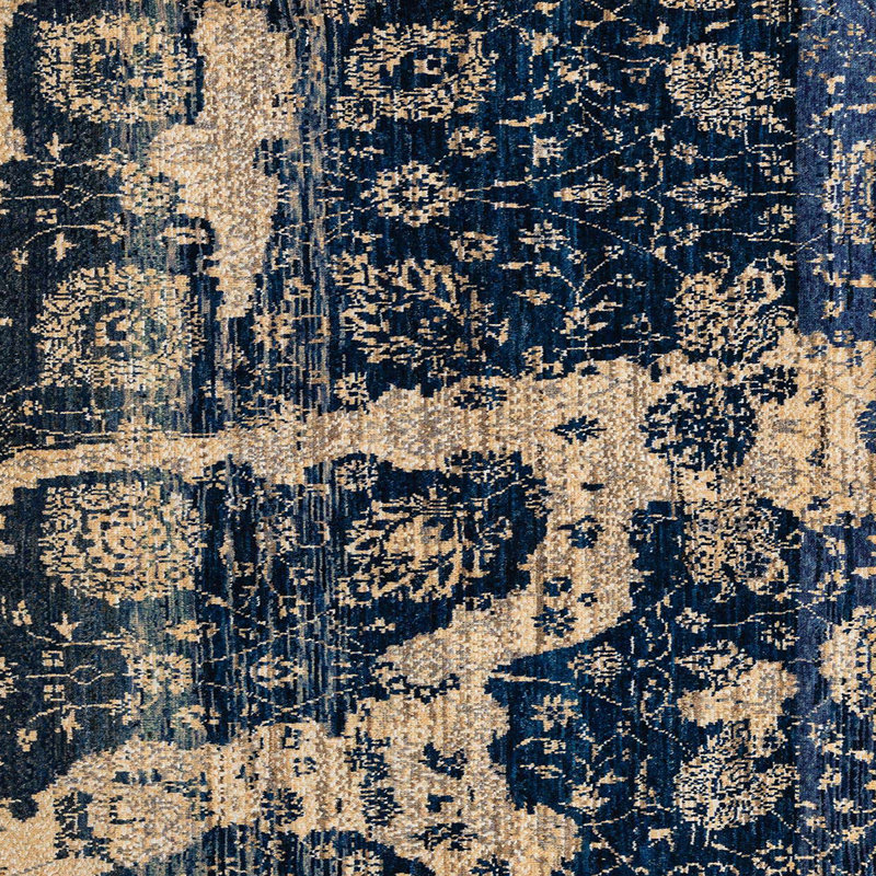 Abstract Indoor Rug, Square 6'