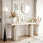 Console élégante et luxueuse en placage d'acacia-129996522