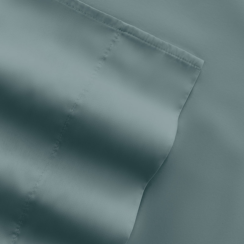 Sheet Set Solid Microfiber Ultra Soft Bedding, Ocean, King Sheet Set with 4 Pillowcases