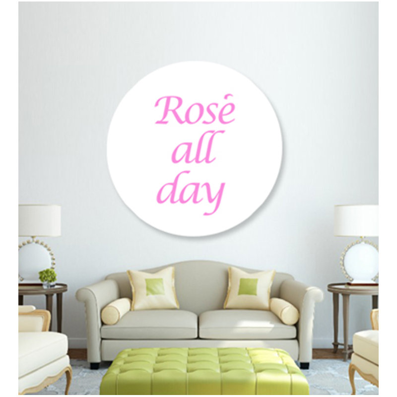 Rose All Day Print, 24" H x 24" W x 2.5" D