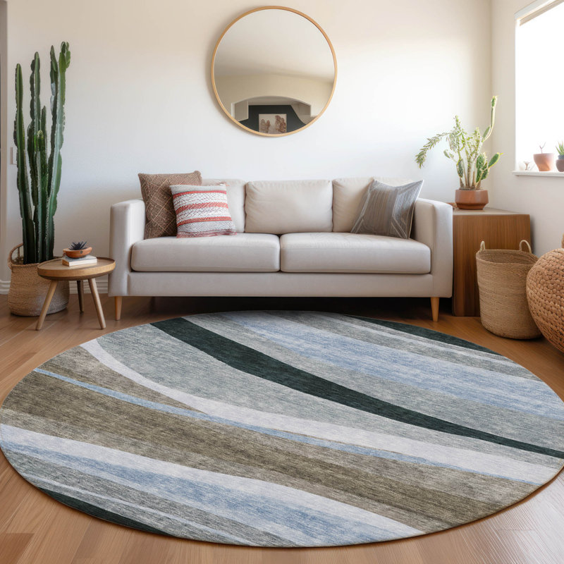 Tapis intérieur / extérieur brun Athena , 2'3" x 7'6"
