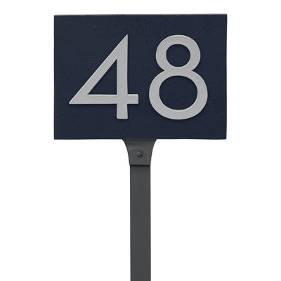 Floating 1-Line Lawn Address Sign