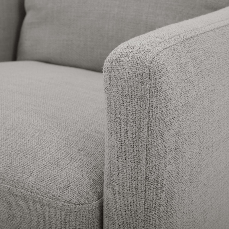 Alayaa Upholstered Armchair, Effie Gray Performance Linen