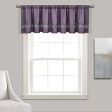 Tailored 84'' W Window Valance
