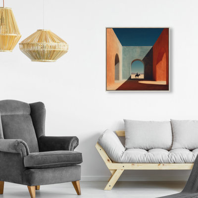 Cobalt Frontier Print by Oliver Gal