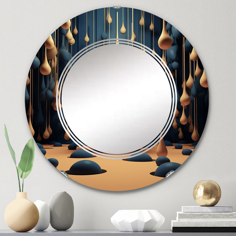 Miroir mural Zylphia, 24 po x 24 po