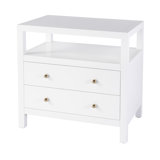 Nora 2-Drawer Wide Nightstand