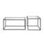 Heffington Glass Top Frame Side Table Set