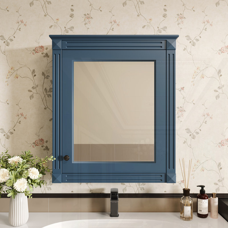 Armoire de rangement murale pour pharmacie, Bleu