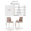 Loren Upholstered Counter Stool with Metal Frame-1762769753