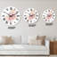Horloge murale traditionnelle Bouquet de fleurs séchées-697376121
