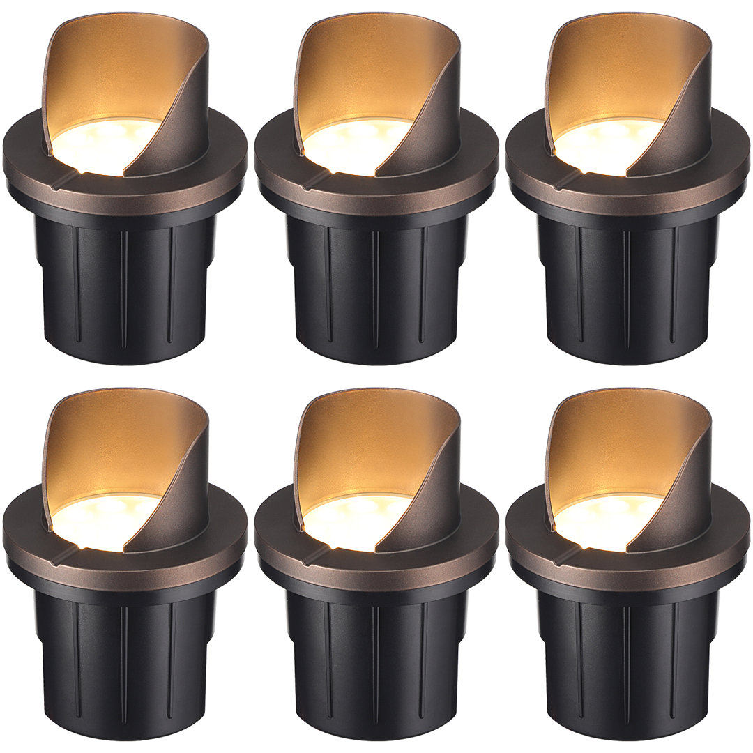 LED Landscape In Ground Outdoor, Low Voltage Ultra Bright, IP67 Waterproof, 3000K (Set of 6) LEDVANS 