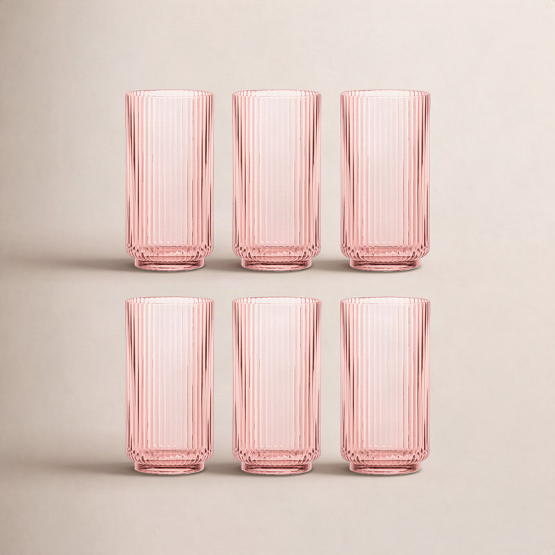 Verre à boire en acrylique Indra, Rose, 22 oz