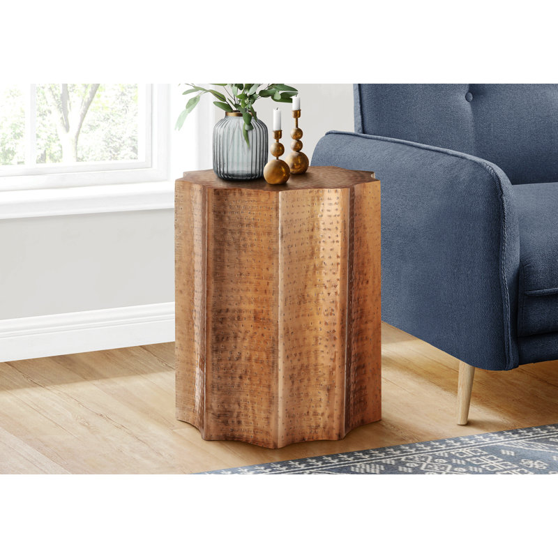 Abdool End Table, Copper