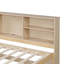 Lit de jour simple avec tablettes latérales, 2 tiroirs, rangement pour lit naturel, coloriage intégré-47253375