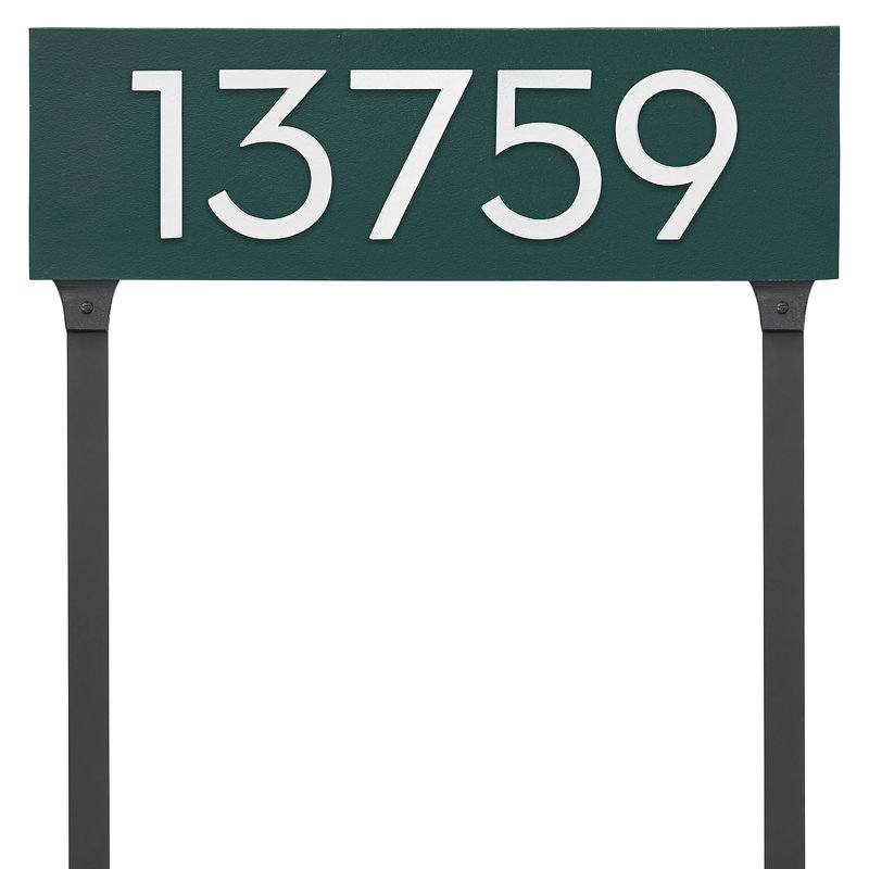 Rectangle Lawn Insert, Hunter Green/White, Yes