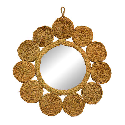 Cohen Esparto Grass Round Wall Mirror