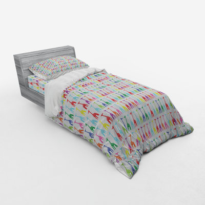 Ensemble de housse de couette giraffe