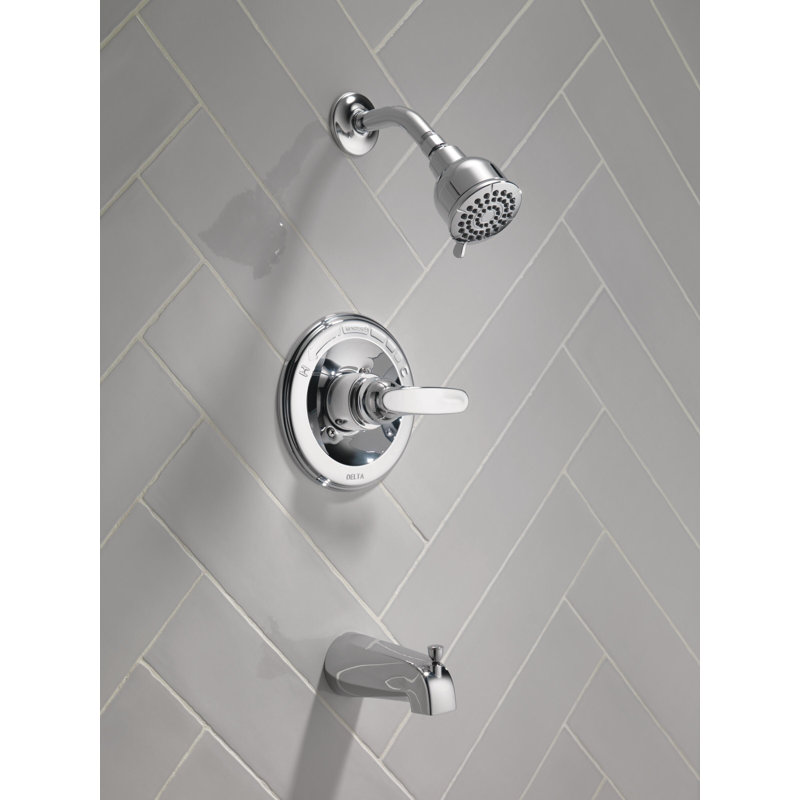 Foundations Bathtub Faucet Trim Kit, Bathtub Faucet Set, Shower Head and Handle Set, Bathtub Kit, Chrome