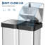 Steel Kitchen Rubbish Bin - 60 L