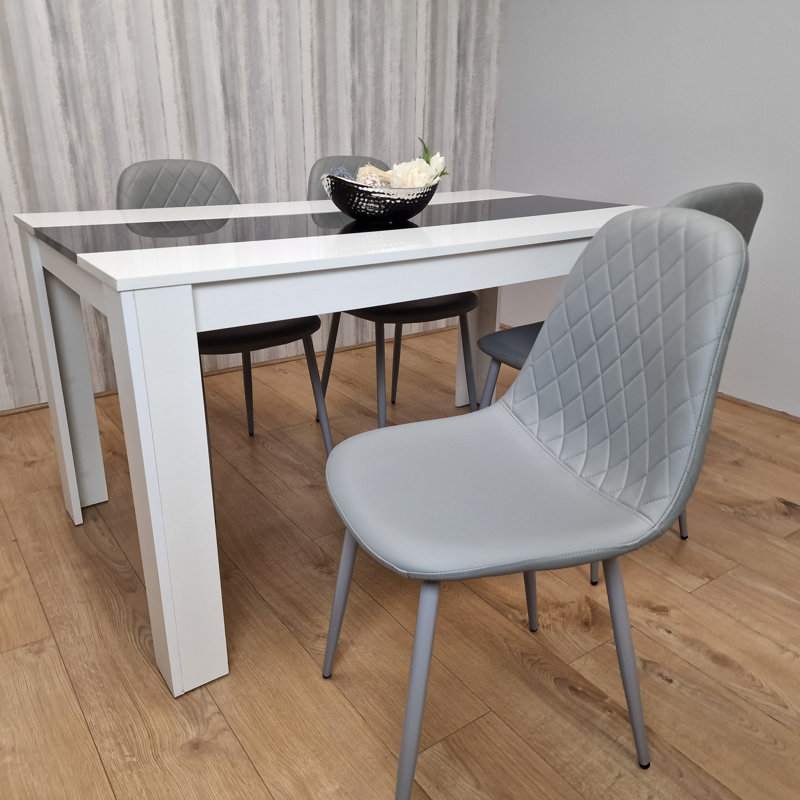 Besnard 4 - Person Dining Set, 75cm H x 117cm L x 77cm W